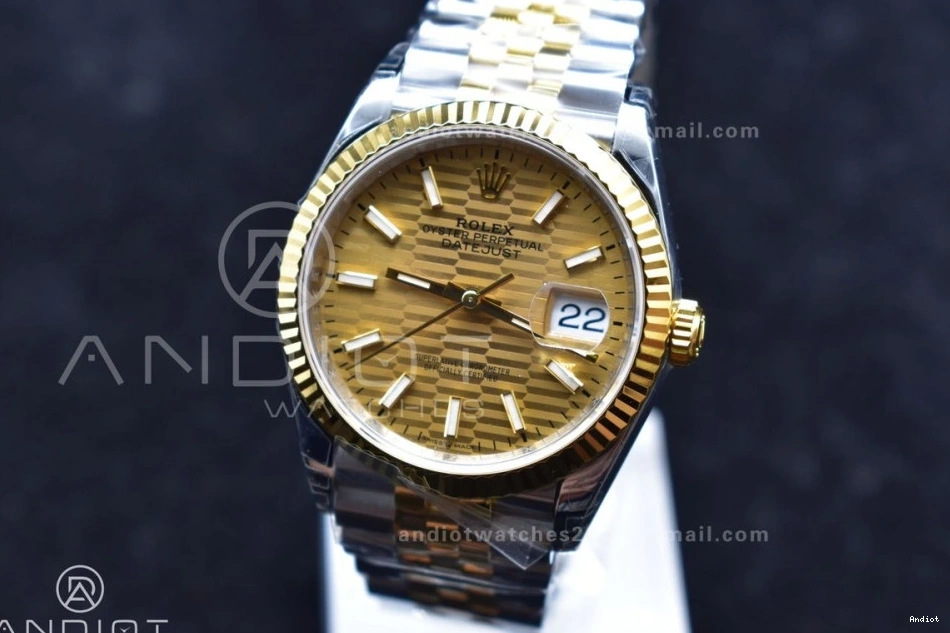 126231 904L Dial Bracelet DateJust on Steel Textured Gold 36 VSF 1:1 Edition Best SS VS3235 YG Jubilee 1201